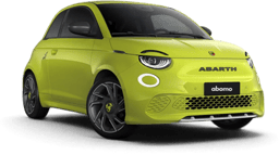 Abarth 500e in Gelbgrün