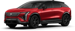 Cadillac Optiq in Rot mit schwarzem Dach