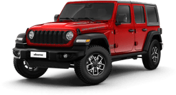 Jeep Wrangler in Rot