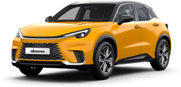 Lexus LBX in Gelb mit schwarzem Dach