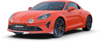 Alpine A110 Coupé in Korallrot
