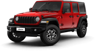 Jeep Wrangler in Rot