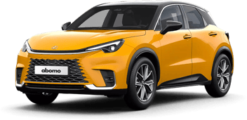 Lexus LBX in Gelb mit schwarzem Dach