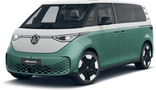 Volkswagen ID. Buzz in Mintgrün und Weiß
